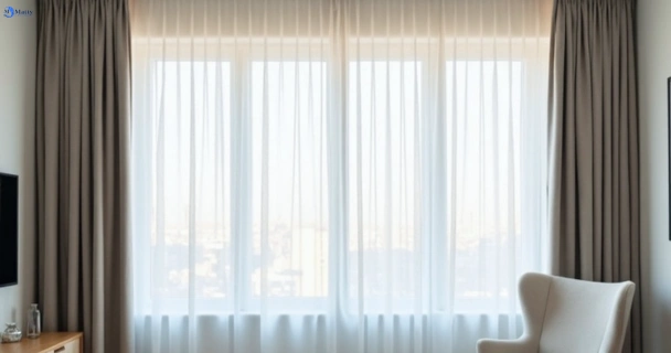 Freshly steam cleaned curtains in glenbrook-nsw QLD